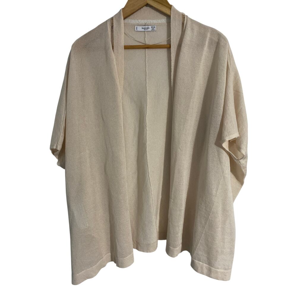 Mango kimono women’s one size beige minimalist boho beachy